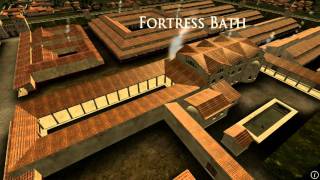 Animation of ancient Roman Fort in Caerleon Wales [upl. by Nalim]