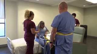 Physical Therapy Transfer Training  How To Transfer From Wheelchair To Bed [upl. by Marceau]