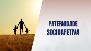 Paternidade socioafetiva [upl. by Yentruok]