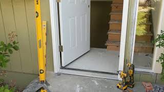 Jeld Wen Front Door Installation  Really crappy products and craftsmanship PART 1 [upl. by Matthus]