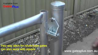 Gate Latch 2 way for round pipe and square [upl. by Amhsirak]