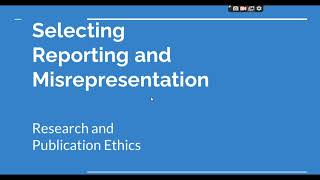 Selective Reporting and Misrepresentation of data Research and Publication ethics Phd coursework [upl. by Imailiv]