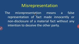 Misrepresentation [upl. by Nikita]