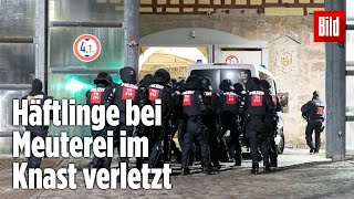 Gefängnismeuterei Polizei stürmt Knast in Thüringen  JVA Untermaßfeld [upl. by Bonilla]