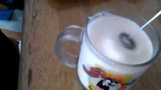 Aerolatte Review Frothing Cold Milk In Under 1 Minute [upl. by Asyl]